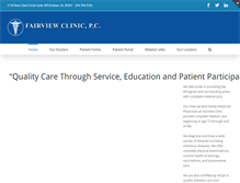 Tablet Screenshot of fairview-clinic.com